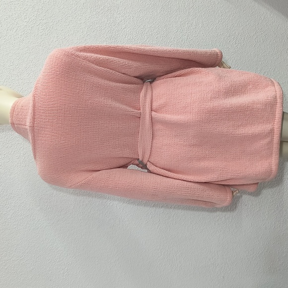 JLo Pink Plush Robe Sz M-L - Picture 2 of 8